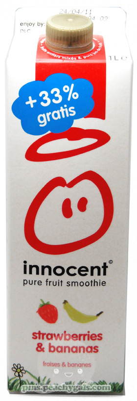verpackung eines innocent smoothies